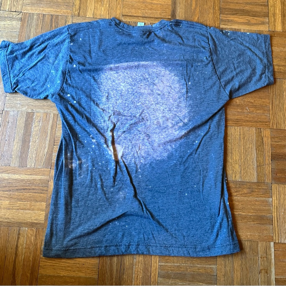 NWOT Tultex Dark Gray Graphic Tee with Edgar Allen Poe - Picture 3 of 5